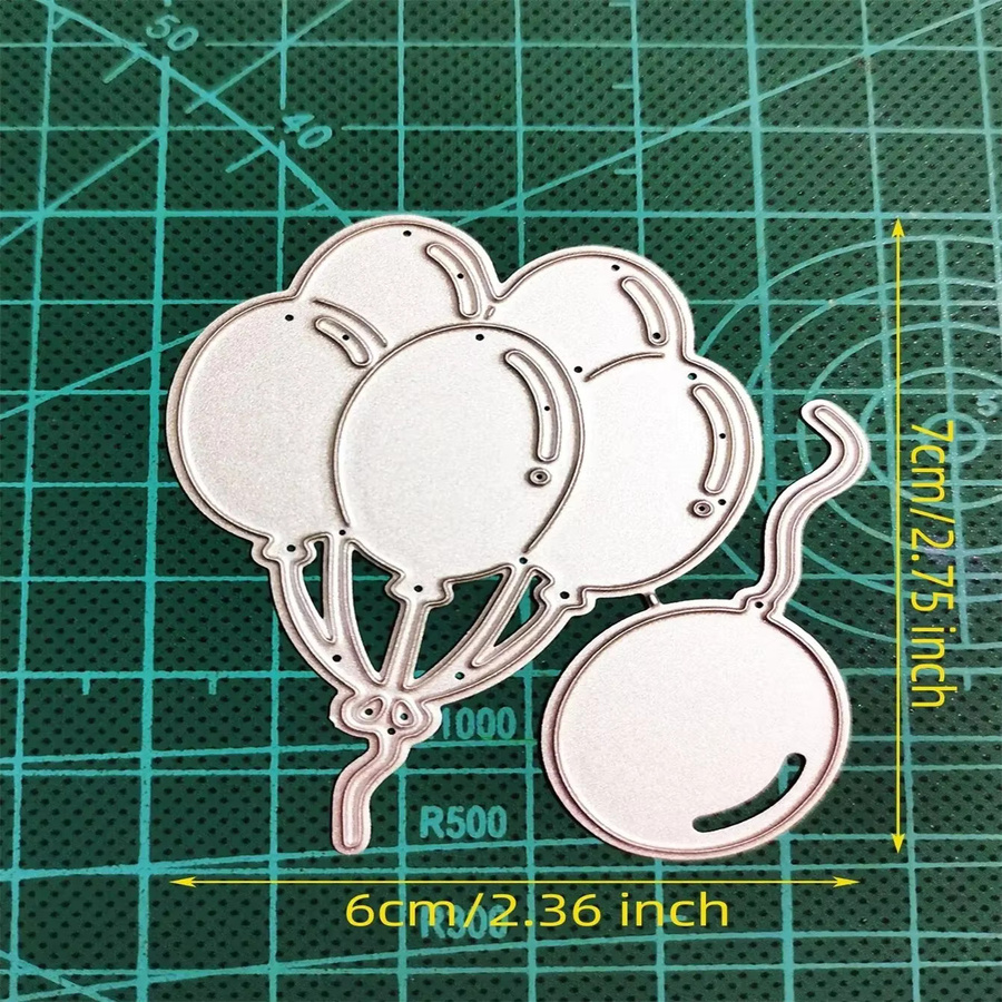 Metall Schneidestanzform Festival Luftballons für DIY Scrapbooking und Bastelarbeiten - Bild 2