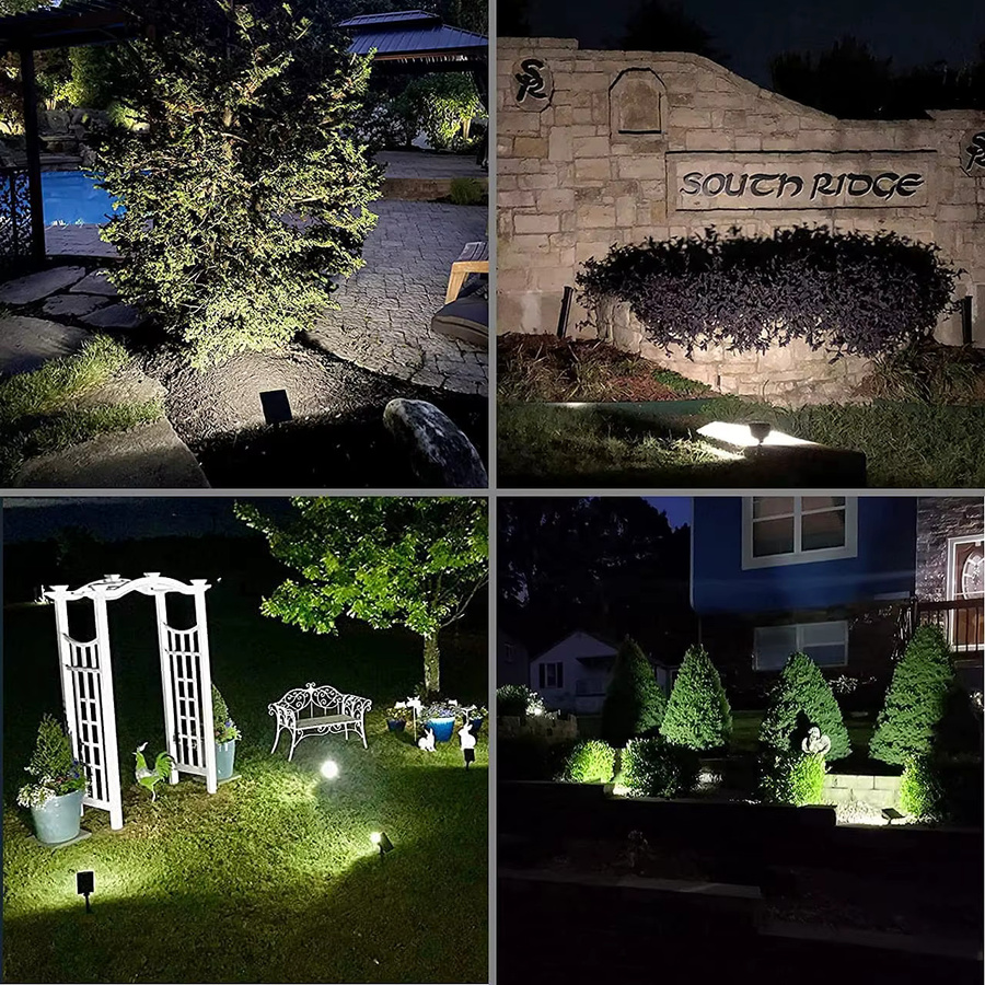 Wasserdichter 2-in-1 Solar-Flutlichtstrahler mit 48 LEDs für Garten und Terrasse, Schwarz - Bild 5