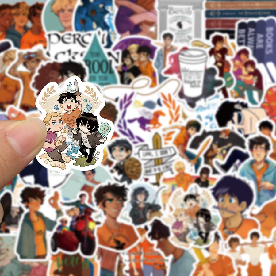 Rspctou Percy Jackson Cartoon-Aufkleber, Bunt / Mehrfarbig, Fantasy - Bild 3
