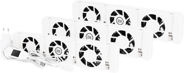 BlueBuilt Heizkörperverstärker 3er-Pack in Weiß aus Kunststoff - Bild 1