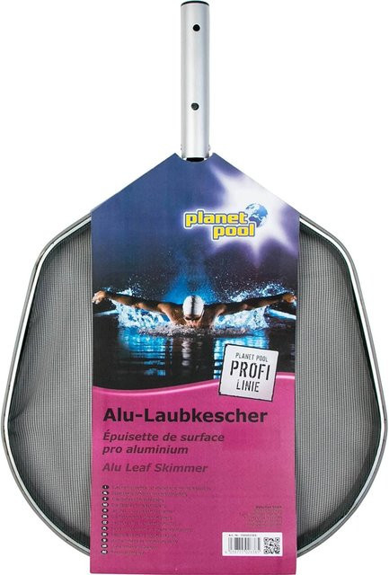 Planet Pool Profi Oberflächenkescher aus Aluminium und Kunststoff in Silber und Schwarz - Bild 1