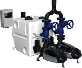 Grundfos Hebeanlage Multilift MD1 80 DN150 mit 2,2 kW Leistung in Weiß - Bild 1