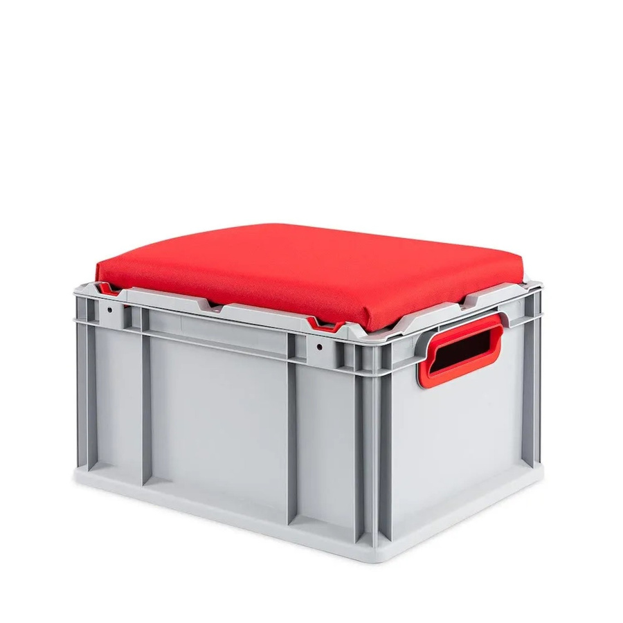 PROREGAL Eurobox NextGen Seat Box Rot, Stapelbehälter aus Kunststoff mit 40 Liter Volumen, H x B x T: 26,5 x 30 x 40 cm - Bild 2