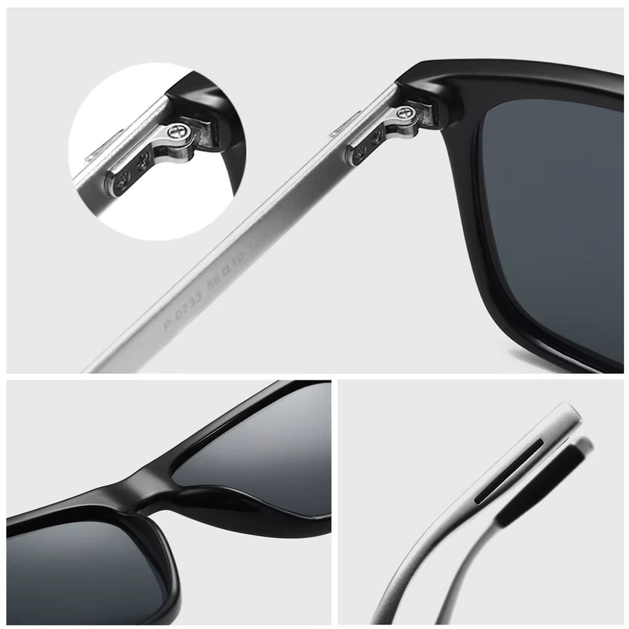 VIVIBEE Sonnenbrille, quadratisch, Vollrand, polarisiert, Unisex, blau - Bild 4