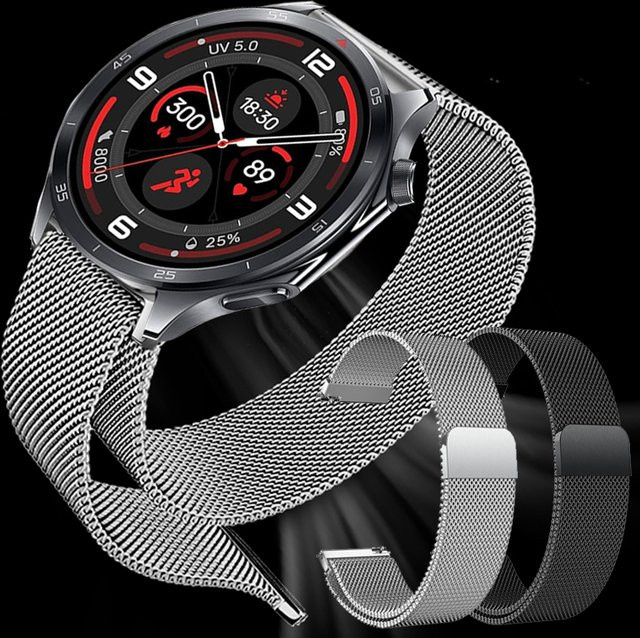 Uhrenarmband Milanaise, Edelstahl, 22 mm, Unisex - Bild 1