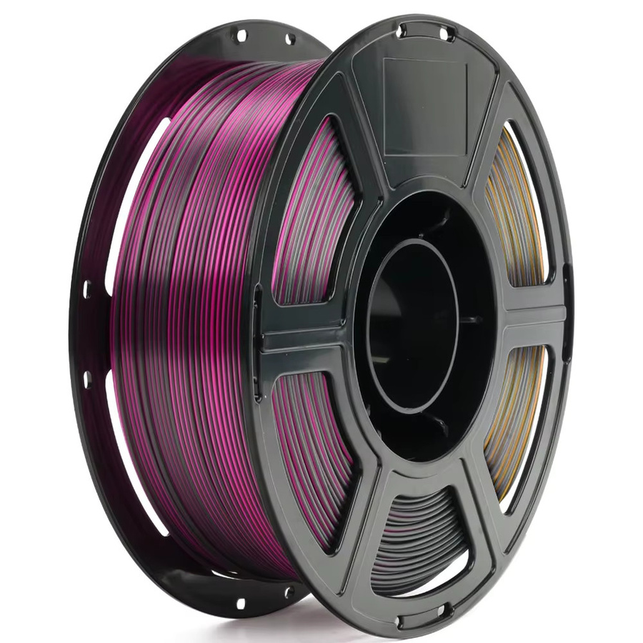 3D Maliang Dreifarbiges Seiden-Filament für FDM 3D-Drucker, Gold-Lila-Schwarz, 1,75mm - Bild 3