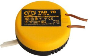 EVN Lichttechnik Trafo TAB 70 für Halogenlampen 20-70W, Höhe: 22 mm, Durchmesser: 53 mm - Bild 1