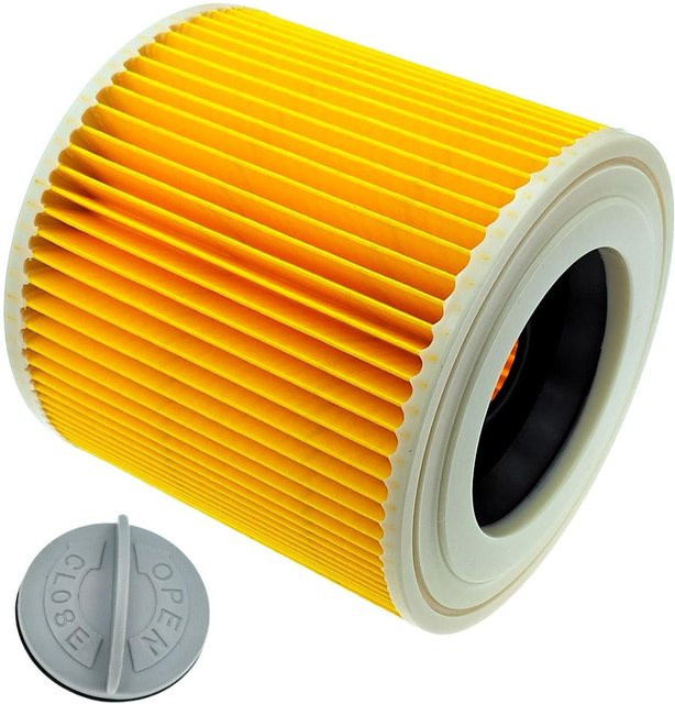 Karcher Ersatzpatronenfilter HEPA Luftstaubfilter in Gelb für WD3 WD 3 P SE4001 WD2 WD1 MV3 Staubsaugerzubehör - Bild 1
