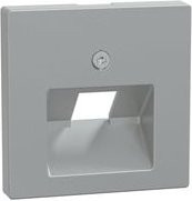 Merten Zentralplatte aus Aluminium für Universal-Anschluss-Einsatz Typ 298360 in Silber für Unterputzmontage - Bild 1