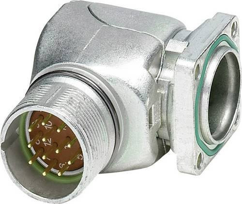 Phoenix Contact M23 Gerätesteckverbinder RF-12P1N8AAC00 gewinkelt und drehbar in Silber - Bild 1