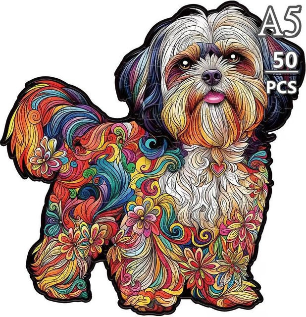 Yiran toy Hund Tier Puzzle Holz Bunt / Mehrfarbig 14 Jahre - Bild 1