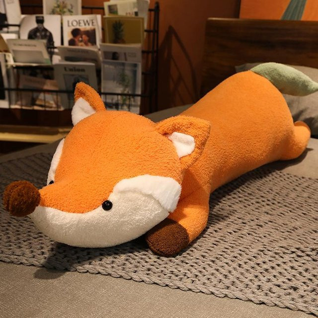 Wucifang Bags Kawaii Fuchs Hai Hase Bär Plüschtier Kissen, Bunt / Mehrfarbig, Orange - Bild 1