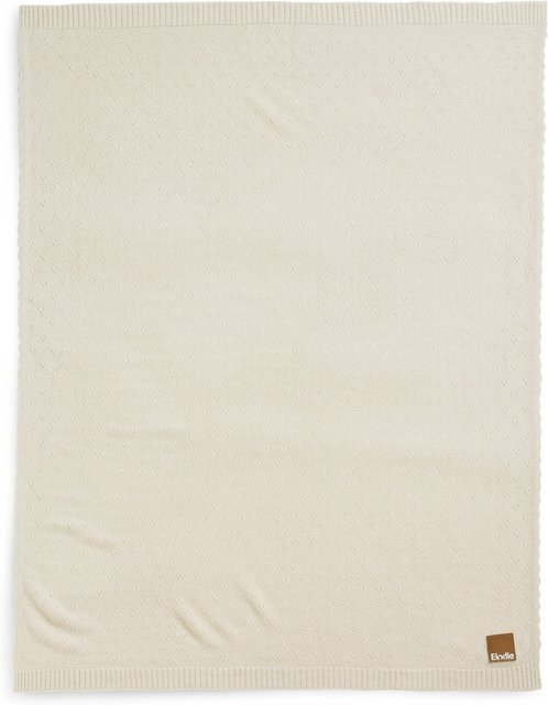 Elodie Pointelle Decke in Creamy White, flauschige Strickdecke für Babys aus Polyacryl - Bild 1