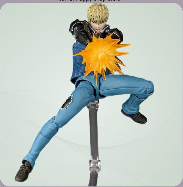 Bandai One Punch Man Genos Artikulierte Figur, Anime-Modell Statue, 15cm - Bild 1