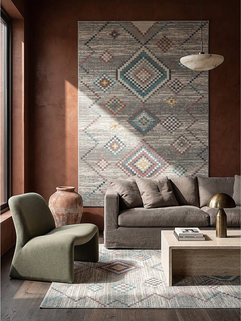Wetterfester Outdoor-Teppich LIMMAT von Kadima Design in Creme/Beige, B/L: 160 x 230 cm - Bild 1