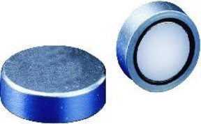Beloh NdFeB Flachmagnet ohne Gewinde in Silber, B: 10 mm, T: 4,5 mm - Bild 1