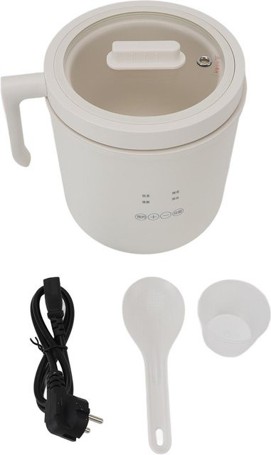 Tooarts Mini-Reiskocher aus Edelstahl, multifunktionaler elektrischer Hot Pot und Suppenkocher mit Warmhaltefunktion, Weiß - Bild 1