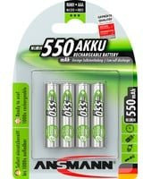 Ansmann maxE NiMH AAA Akku 550 mAh 1.2V, 4er Pack, grün - Bild 2