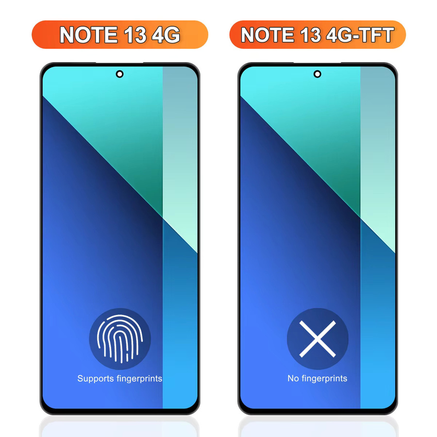 Xiaomi Redmi Note 13 4G AMOLED LCD Display mit Touchscreen Digitizer Ersatz in Schwarz - Bild 5