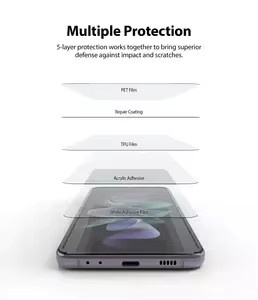 3er-Pack Samsung Hydrogel Displayfolie für S25 S24 S23 S22 S21 Ultra Plus FE A56 A55 A54 A36 A35 A15 A16 5G in Transparent - Bild 6