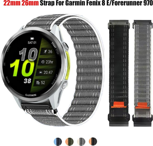 Uhrenarmband Textil/NATO, Schwarz, 22 mm, 26 mm - Bild 1