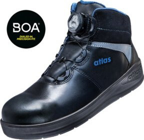 Atlas Sicherheitsschuh THERMOTECH 9800 BOA HI HRO S3 aus Rindleder in Schwarz, Größe 44 - Bild 1