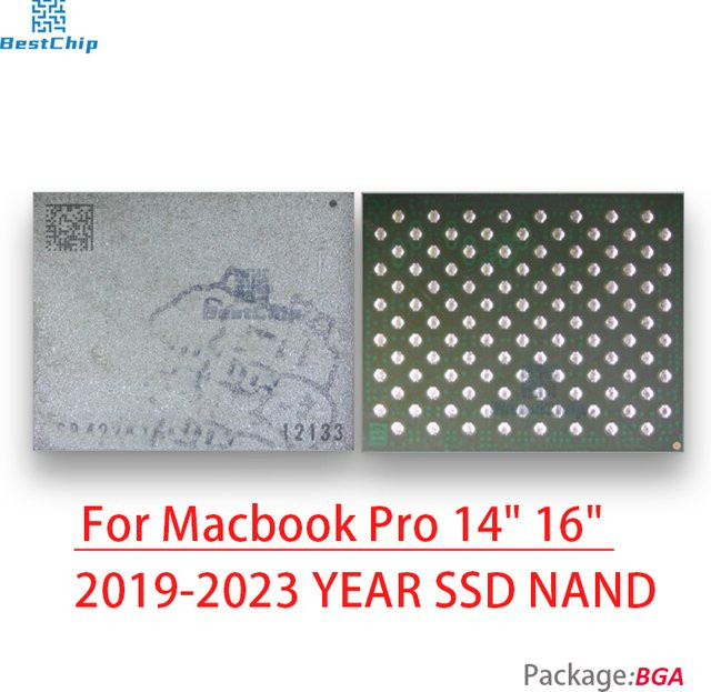 Apple SSD NAND Chip Ersatz für MacBook Pro 14 und 16 Zoll in Grau - Bild 1