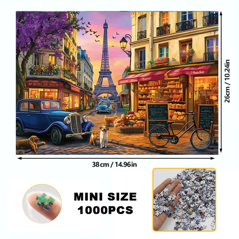 MaxRenard Paris at Dusk, Mini-Puzzle, 1.000 Teile - Bild 5