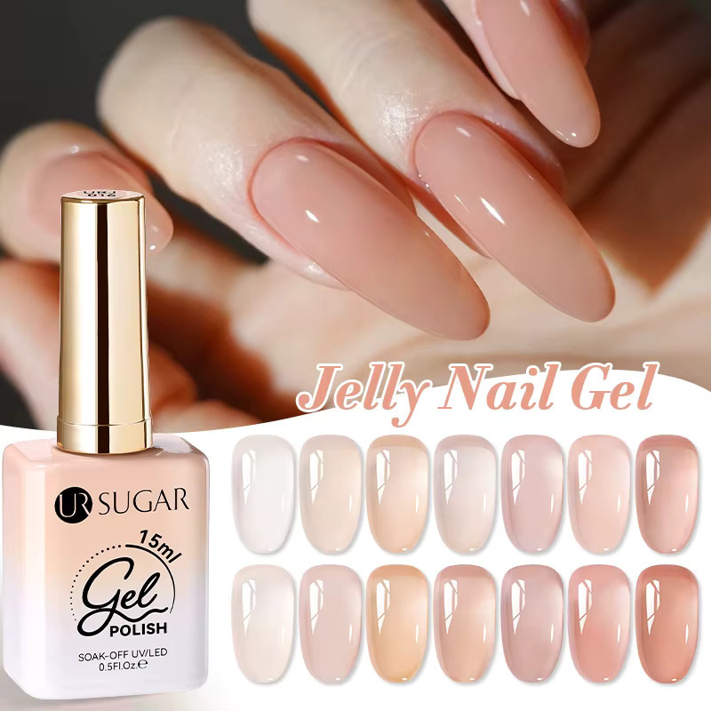 UR SUGAR Jelly Nude Gel Nagellack, Hellrosa, 15 ml - Bild 2