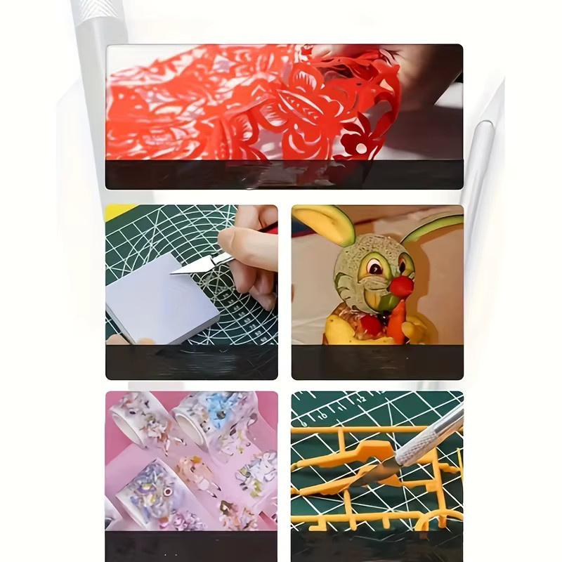 13 Ultra-Langlebige Aluminiumlegierungs-Schnitzmesser mit scharfen Präzisionsklingen für Papier, Film und DIY-Projekte - Bild 4