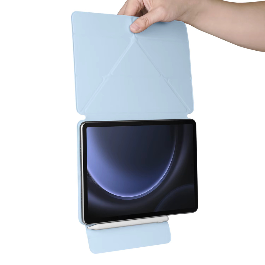 BLOCROSS Magnetische Schutzhülle für Samsung Galaxy Tab S10, S9, S8, S7 FE und S6 Lite, Ultradünne Multi-Faltständer Hülle in Schwarz oder Blau - Bild 2