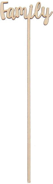 Rico Design Holzpicker Family aus Holz, B: 23,6 cm, T: 5,9 cm - Bild 1