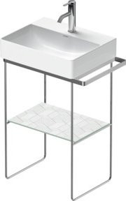 Duravit Metallkonsole DuraSquare bodenstehend in Chrom, Breite: 56,5 cm, Tiefe: 38 cm - Bild 1