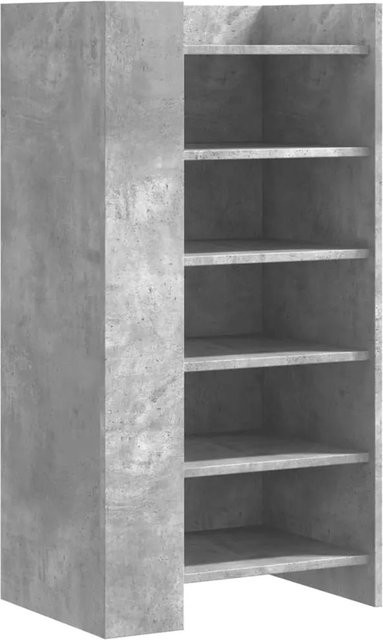 vidaXL Schuhschrank aus Holzwerkstoff in Grau, B/T/H: 52 x 37,5 x 100 cm - Bild 1