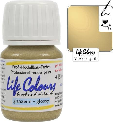 Life Colours Modellbau-Farbe Messing-antik 15 ml - Bild 1