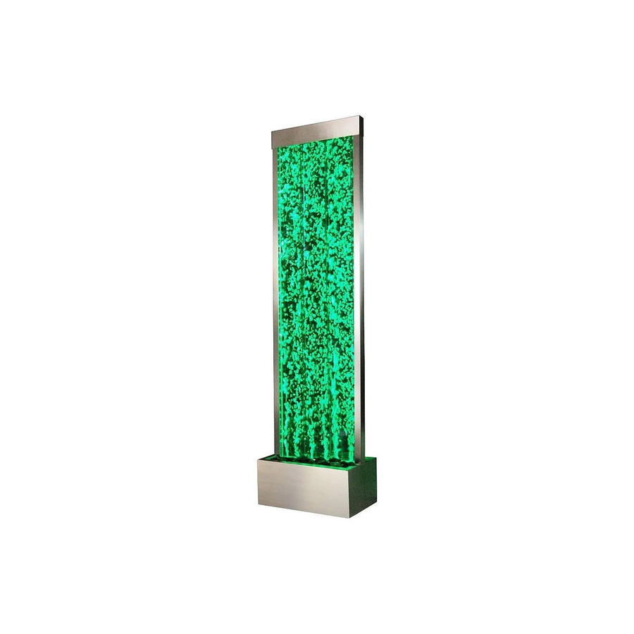 Vente-unique Wassersäule Blennie Tischbrunnen mit LED-Licht in Silberfarben, Höhe: 39 cm - Bild 2