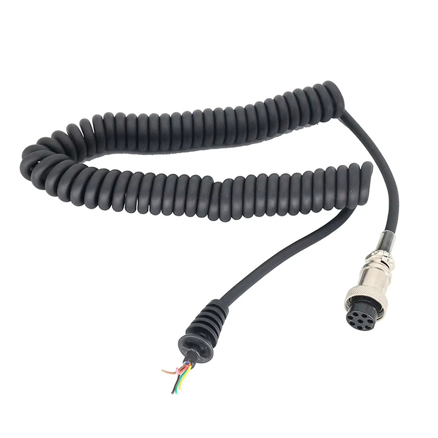 ICOM HM-36 Handlautsprechermikrofon-Kabel, 8-poliges Spiralkabel in Schwarz für ICOM IC-449C und 229C - Bild 3