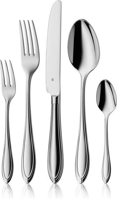 WMF Verona Besteckgarnitur aus Edelstahl in Silber, 12-teiliges Set mit Messer, Gabel, Löffel und Teelöffel - Bild 1
