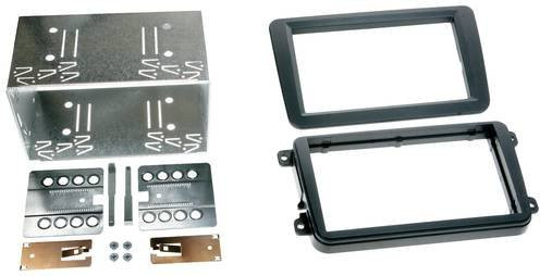 ACV 381320-10-1 Autoradio Einbaublende DoppelDIN in Schwarz passend für Seat, Skoda und Volkswagen - Bild 1