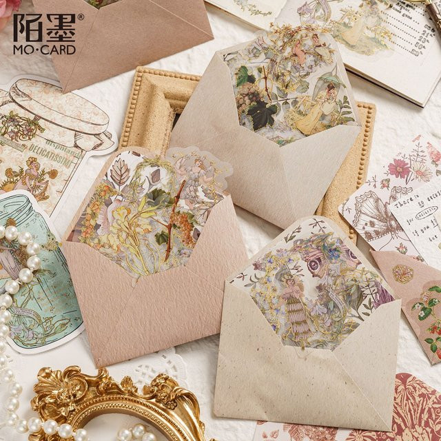 33 Stück dekorative Aufkleber mit Garten-Umschlag-Motiv in Multicolour für dein Scrapbook, Tagebuch und DIY-Bastelprojekte - Bild 1