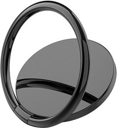 LOMEII Electronic Universal 360 Grad drehbarer Fingerring Griff und Handy Ständer Halterung in Schwarz - Bild 1