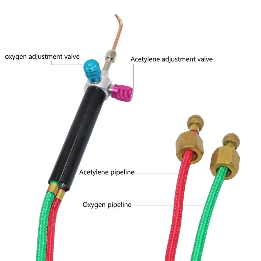 PHYHOO Mini-Schweißbrenner Set mit 5 Spitzen in Multicolour für Schmuckarbeiten - Bild 3