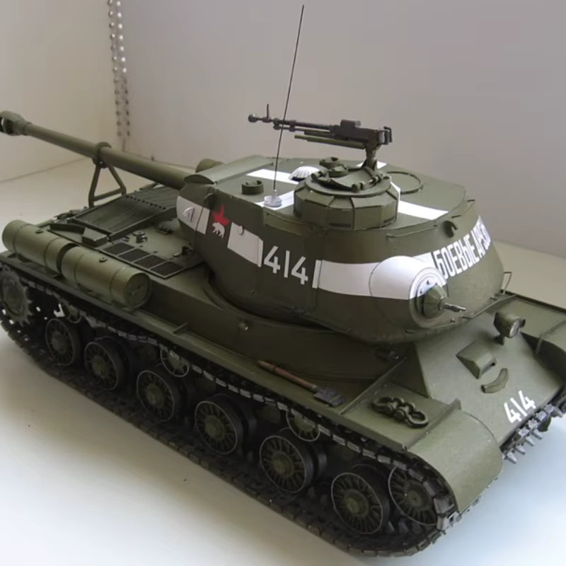 Iosif Stalin 2 (IS-2) schwerer Panzer, Papier Modell Kit, Maßstab 1:25 - Bild 3