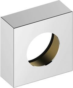 Keuco Verlängerungsrosette IXMO eckig für Einhebelmischer in Bronze/Gold aus Messing für Unterputzmontage - Bild 1