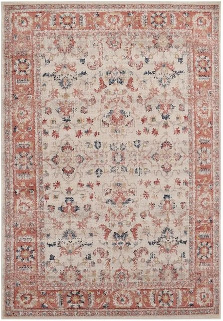 Vercai Rugs Teppich Florence Floral in Elfenbein und Rot, B: 120 cm, T: 170 cm - Bild 1