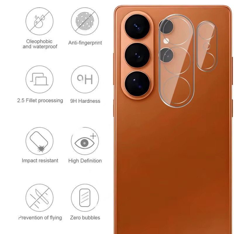 Objektivschutzfolie für Samsung Galaxy S26 S25 Plus Ultra transparent Kamera-Schutzglas und Rückseitige Schutzabdeckung - Bild 4