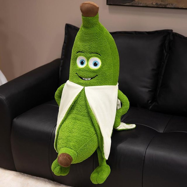 Grüne Banane, Plüschtier Puppe, Kissen, 75cm - Bild 1