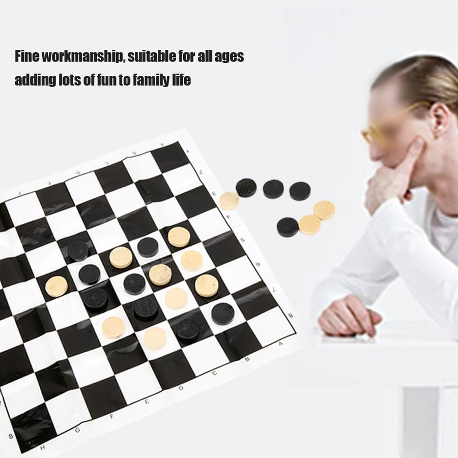 TOMTOP JMS Internationales Damespiel Holz 24-teiliges Set - Bild 4