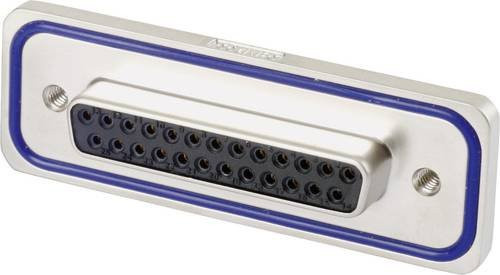 Conec D-SUB Buchsenleiste 15-000473, 25 Polzahl, 180°, Farbe: Silber - Bild 1