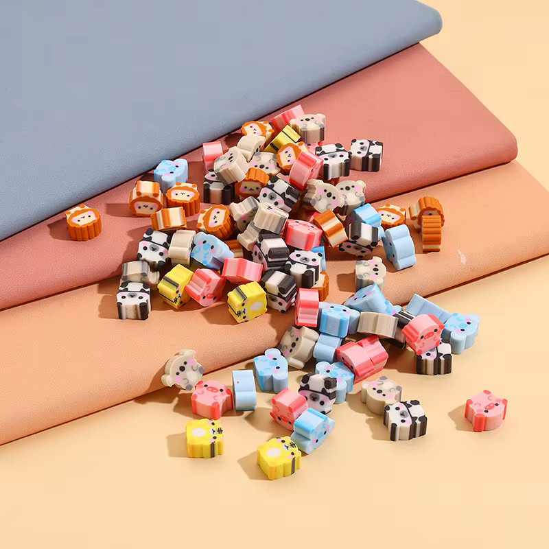 100 Stück Mini Tier-Radiergummis in Multicolour für Kinder und Studenten - Bild 2